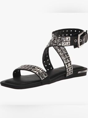 DKNY Arina Slingback Sandal studs black silver